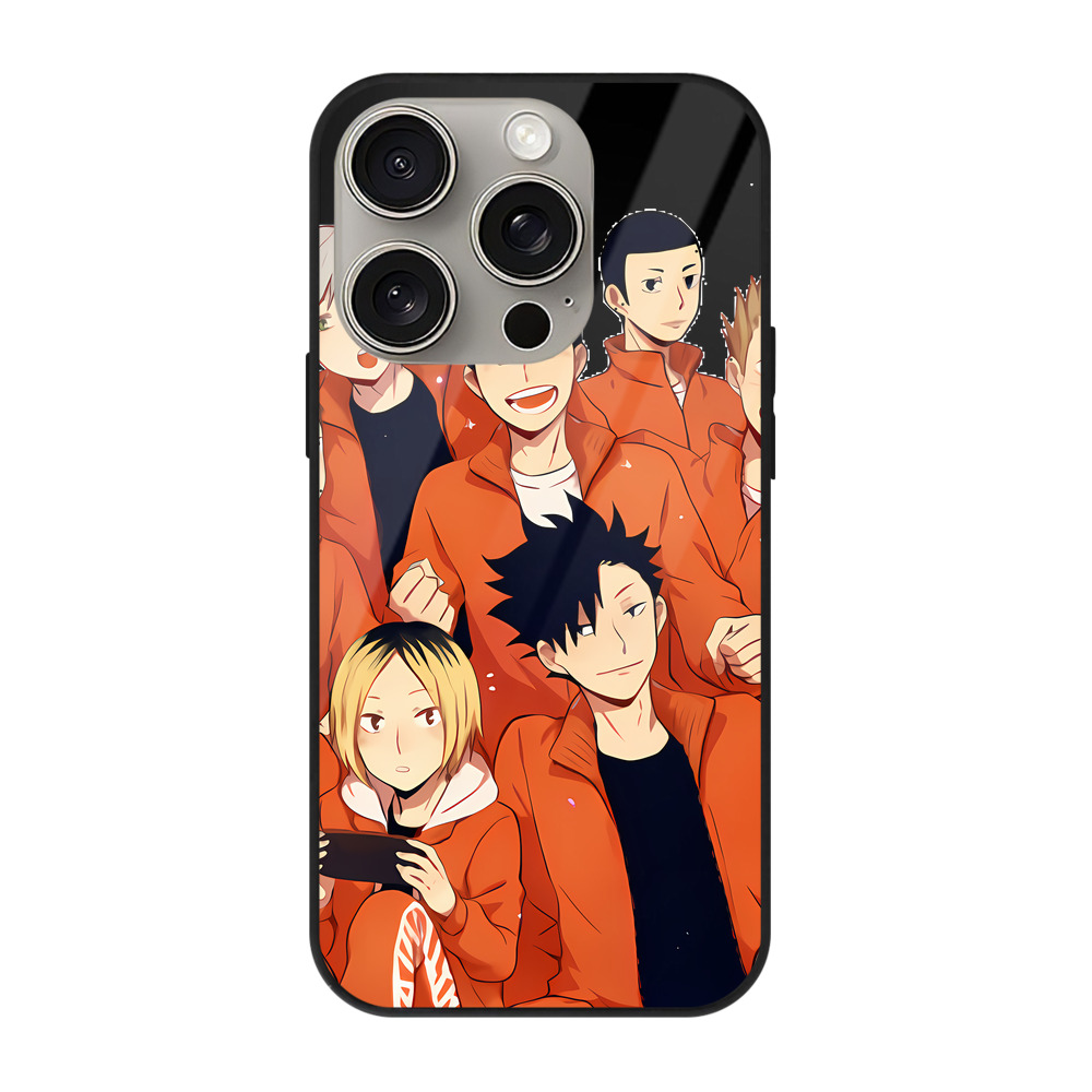 （画像用） ハイキュー!! Haikyu!! 【iPhone15Pro対応】スマホケース 耐衝撃＆黄変防止 背面ガラス