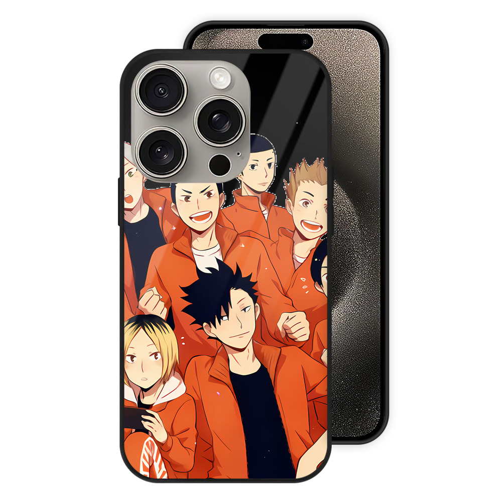 （画像用） ハイキュー!! Haikyu!! 【iPhone15Pro対応】スマホケース 耐衝撃＆黄変防止 背面ガラス
