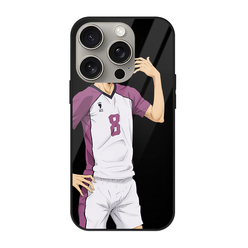 （画像用） ハイキュー!! Haikyu!! 【iPhone15Pro対応】スマホケース 耐衝撃＆黄変防止 背面ガラス