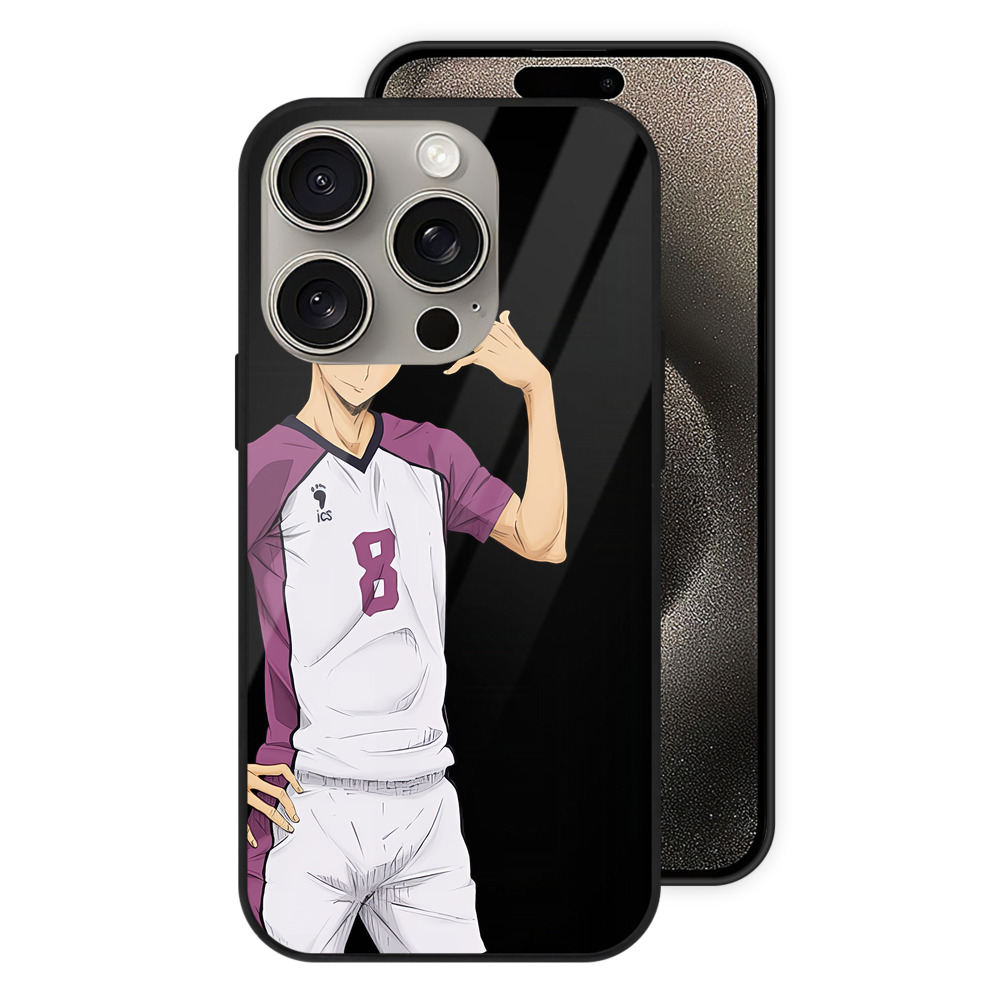 （画像用） ハイキュー!! Haikyu!! 【iPhone15Pro対応】スマホケース 耐衝撃＆黄変防止 背面ガラス