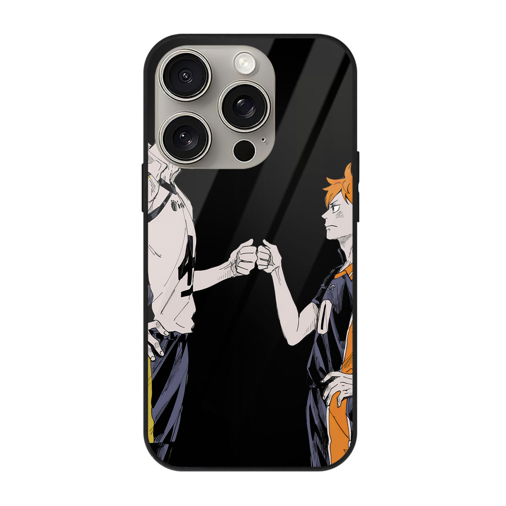 （画像用） ハイキュー!! Haikyu!! 【iPhone15Pro対応】スマホケース 耐衝撃＆黄変防止 背面ガラス
