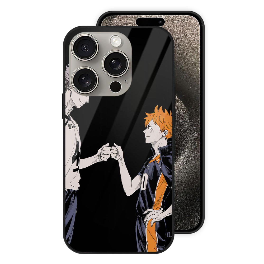 （画像用） ハイキュー!! Haikyu!! 【iPhone15Pro対応】スマホケース 耐衝撃＆黄変防止 背面ガラス