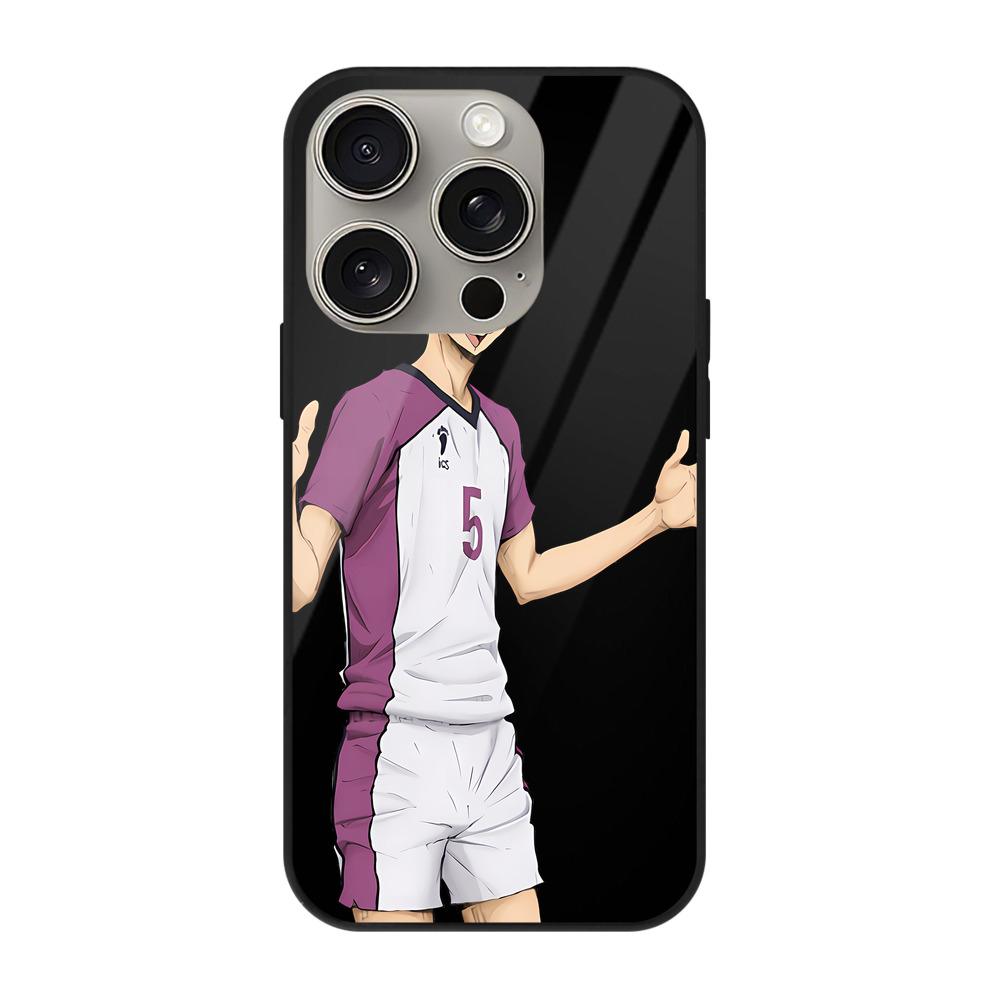 （画像用） ハイキュー!! Haikyu!! 【iPhone15Pro対応】スマホケース 耐衝撃＆黄変防止 背面ガラス