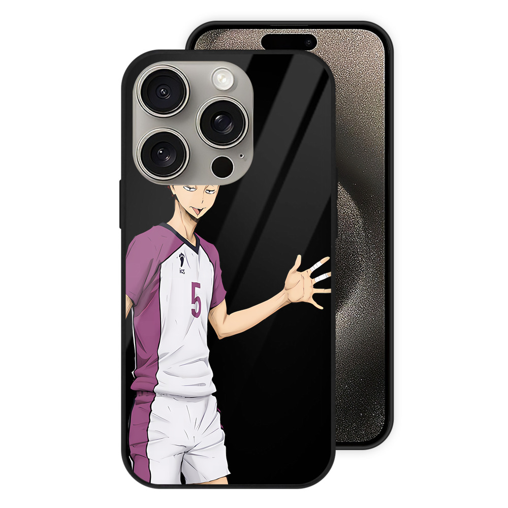 （画像用） ハイキュー!! Haikyu!! 【iPhone15Pro対応】スマホケース 耐衝撃＆黄変防止 背面ガラス