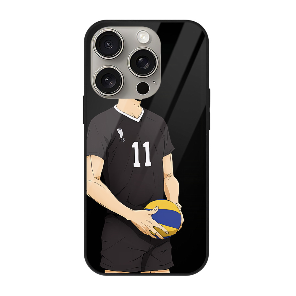 （画像用） ハイキュー!! Haikyu!! 【iPhone15Pro対応】スマホケース 耐衝撃＆黄変防止 背面ガラス