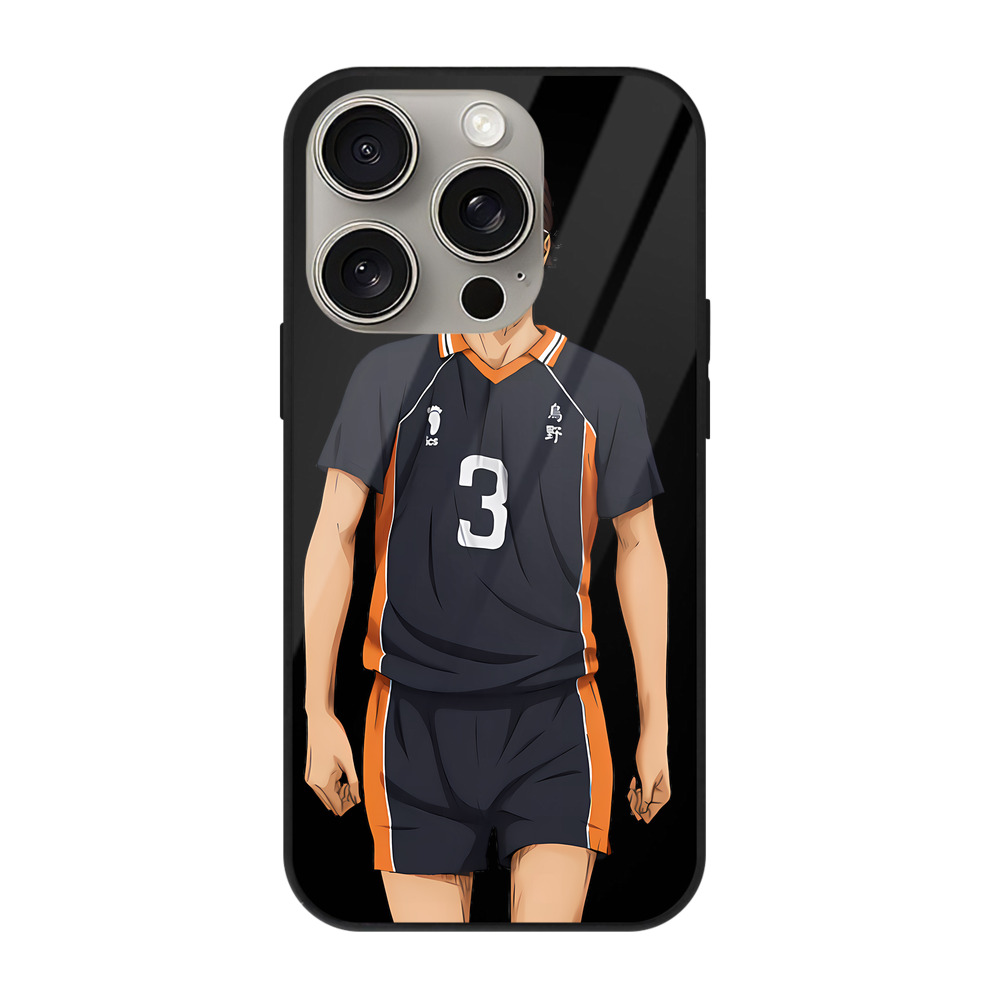 （画像用） ハイキュー!! Haikyu!! 【iPhone15Pro対応】スマホケース 耐衝撃＆黄変防止 背面ガラス