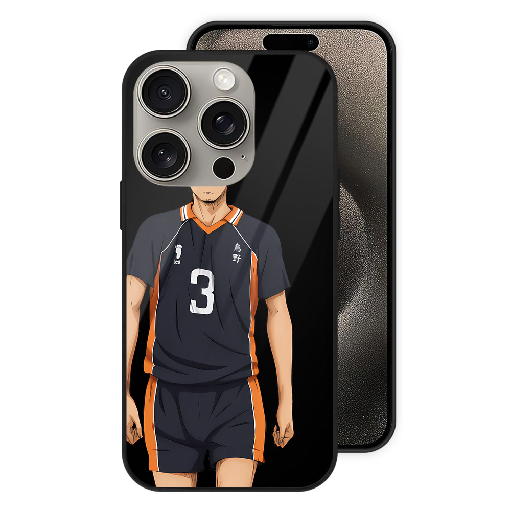 （画像用） ハイキュー!! Haikyu!! 【iPhone15Pro対応】スマホケース 耐衝撃＆黄変防止 背面ガラス