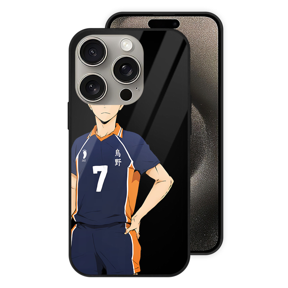 （画像用） ハイキュー!! Haikyu!! 【iPhone15Pro対応】スマホケース 耐衝撃＆黄変防止 背面ガラス