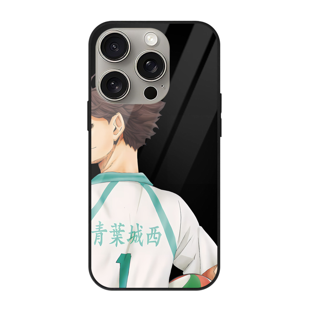 （画像用） ハイキュー!! Haikyu!! 【iPhone15Pro対応】スマホケース 耐衝撃＆黄変防止 背面ガラス