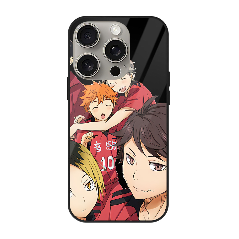 （画像用） ハイキュー!! Haikyu!! 【iPhone15Pro対応】スマホケース 耐衝撃＆黄変防止 背面ガラス