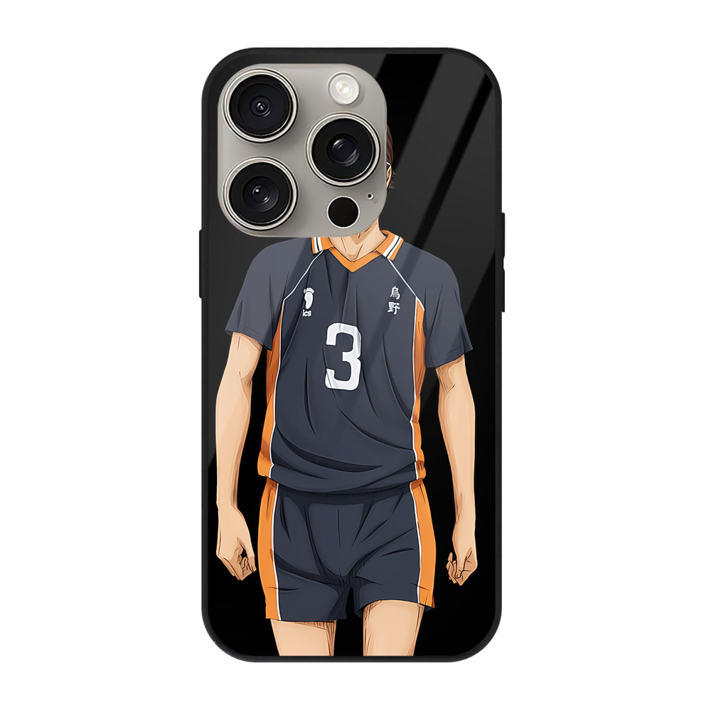 （画像用） ハイキュー!! Haikyu!! 【iPhone15Pro対応】スマホケース 耐衝撃＆黄変防止 背面ガラス
