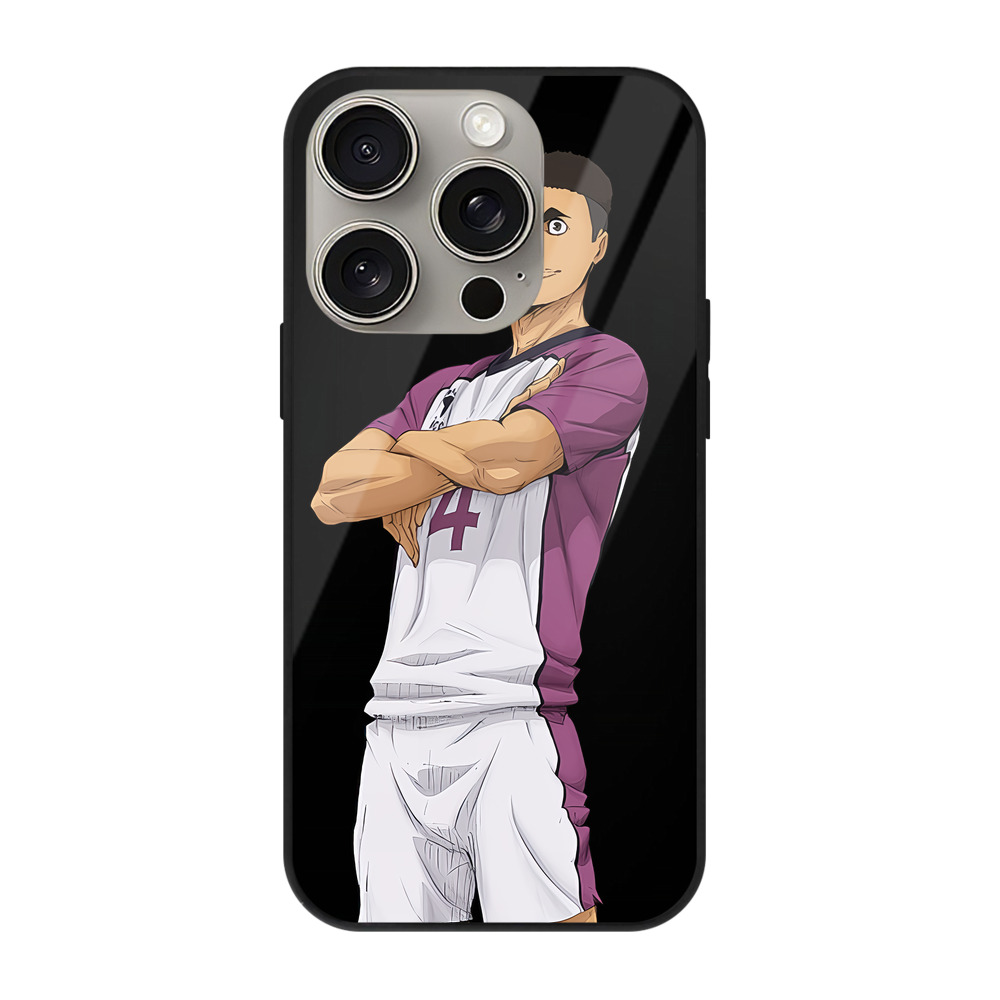 （画像用） ハイキュー!! Haikyu!! 【iPhone15Pro対応】スマホケース 耐衝撃＆黄変防止 背面ガラス