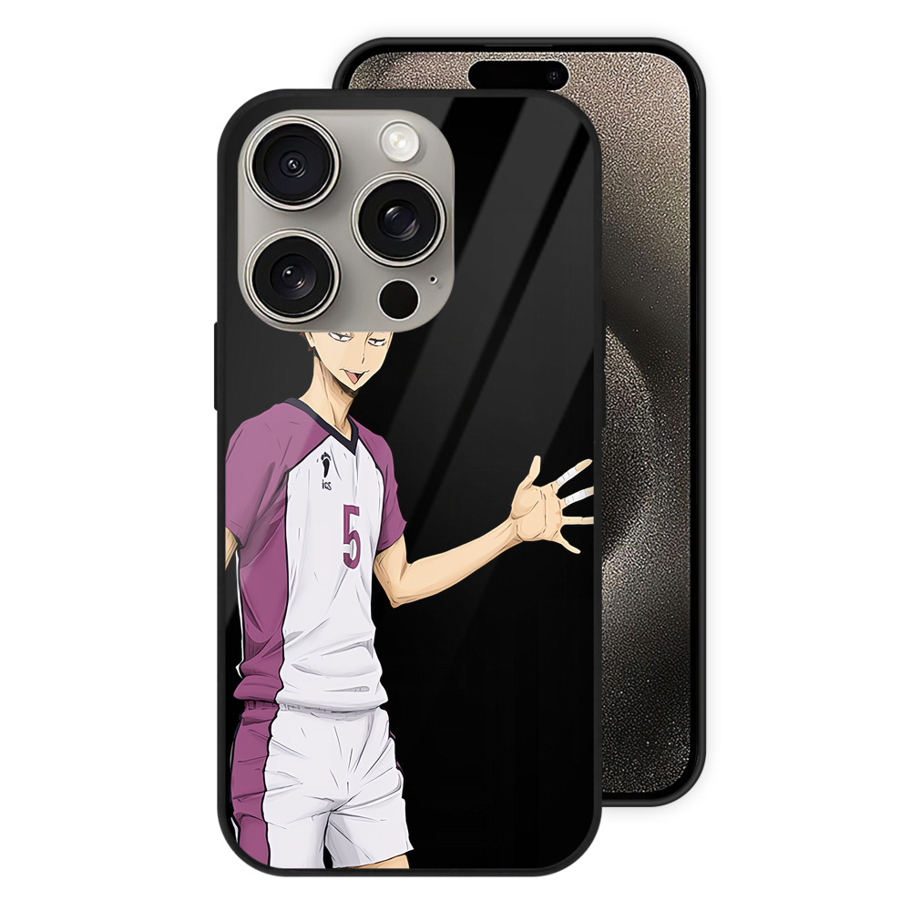 （画像用） ハイキュー!! Haikyu!! 【iPhone15Pro対応】スマホケース 耐衝撃＆黄変防止 背面ガラス
