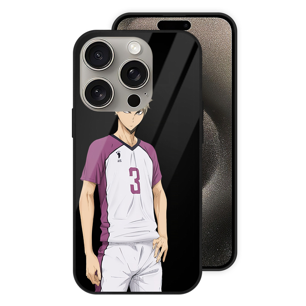 （画像用） ハイキュー!! Haikyu!! 【iPhone15Pro対応】スマホケース 耐衝撃＆黄変防止 背面ガラス