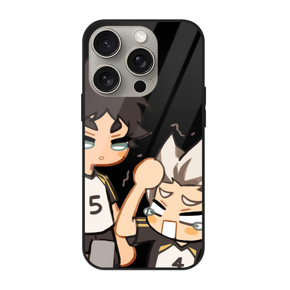 （画像用） ハイキュー!! Haikyu!! 【iPhone15Pro対応】スマホケース 耐衝撃＆黄変防止 背面ガラス