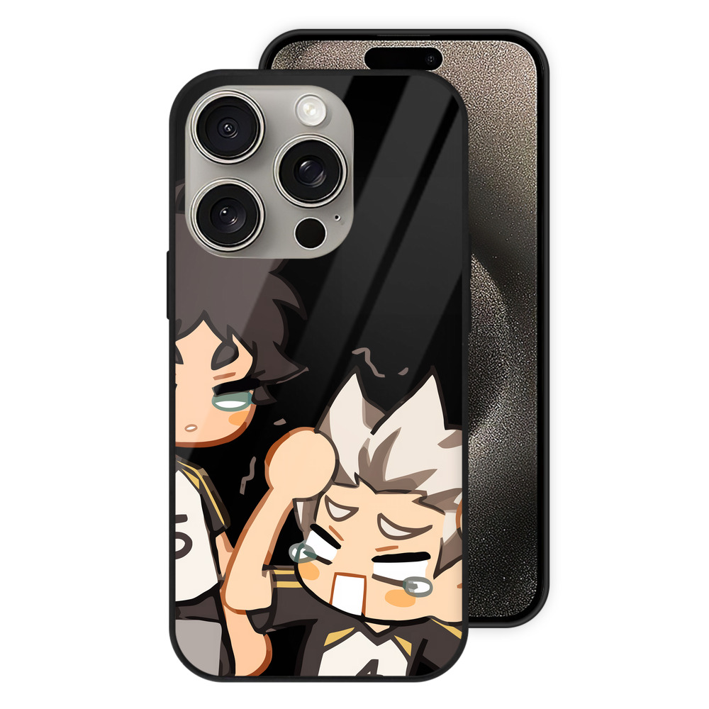 （画像用） ハイキュー!! Haikyu!! 【iPhone15Pro対応】スマホケース 耐衝撃＆黄変防止 背面ガラス