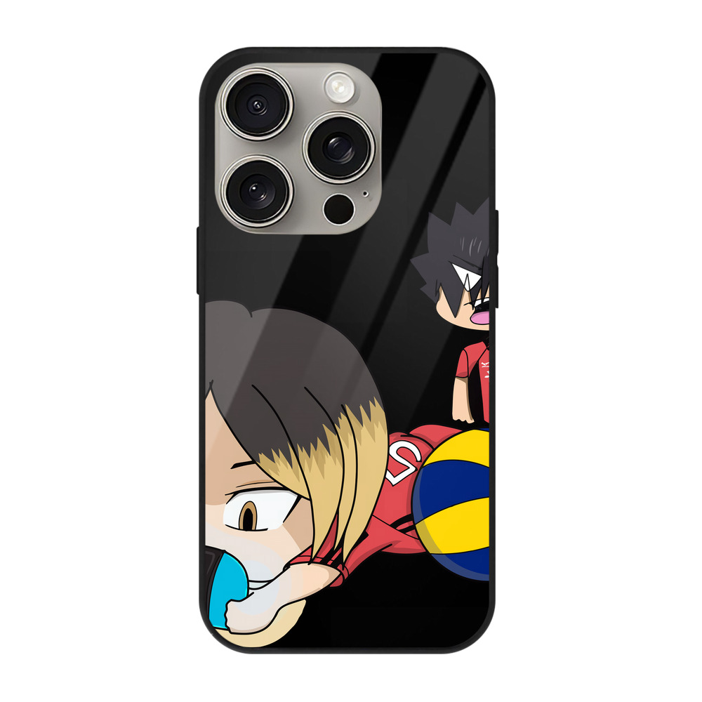 （画像用） ハイキュー!! Haikyu!! 【iPhone15Pro対応】スマホケース 耐衝撃＆黄変防止 背面ガラス