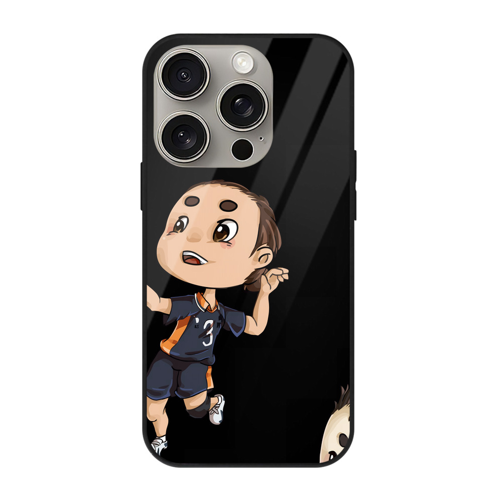 （画像用） ハイキュー!! Haikyu!! 【iPhone15Pro対応】スマホケース 耐衝撃＆黄変防止 背面ガラス