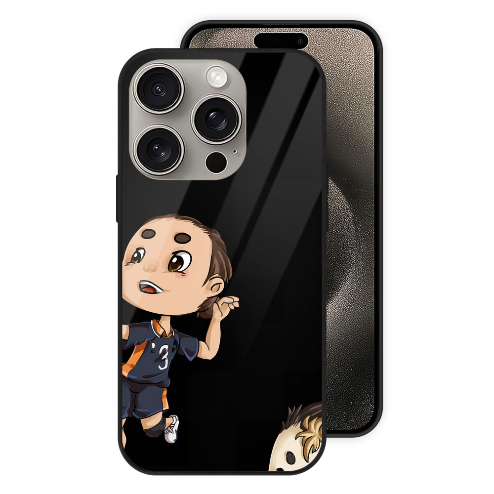 （画像用） ハイキュー!! Haikyu!! 【iPhone15Pro対応】スマホケース 耐衝撃＆黄変防止 背面ガラス