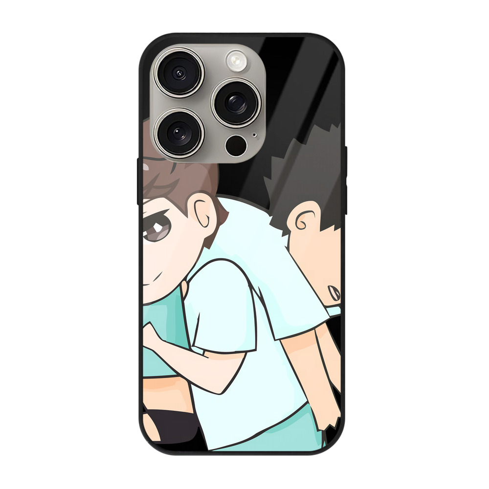 （画像用） ハイキュー!! Haikyu!! 【iPhone15Pro対応】スマホケース 耐衝撃＆黄変防止 背面ガラス