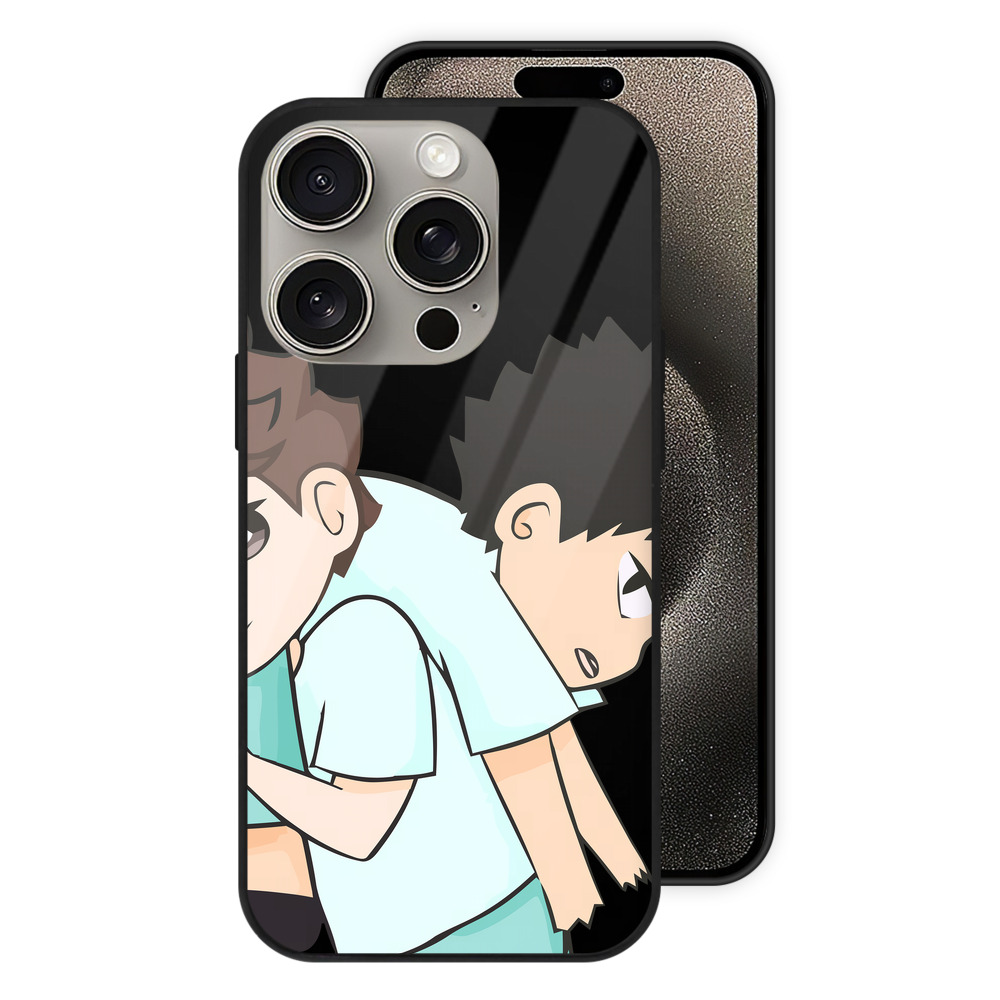 （画像用） ハイキュー!! Haikyu!! 【iPhone15Pro対応】スマホケース 耐衝撃＆黄変防止 背面ガラス