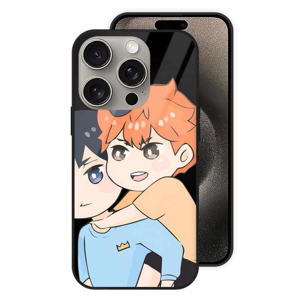 （画像用） ハイキュー!! Haikyu!! 【iPhone15Pro対応】スマホケース 耐衝撃＆黄変防止 背面ガラス
