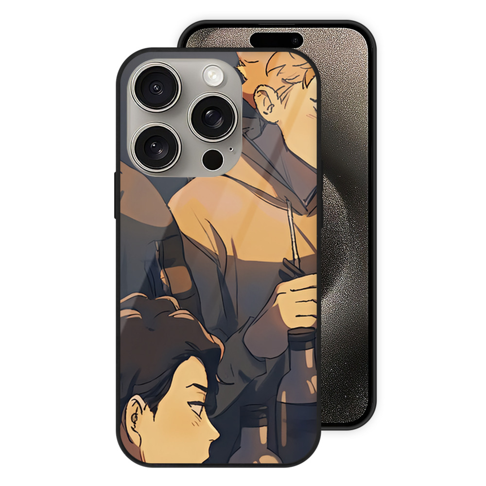 （画像用） ハイキュー!! Haikyu!! 【iPhone15Pro対応】スマホケース 耐衝撃＆黄変防止 背面ガラス