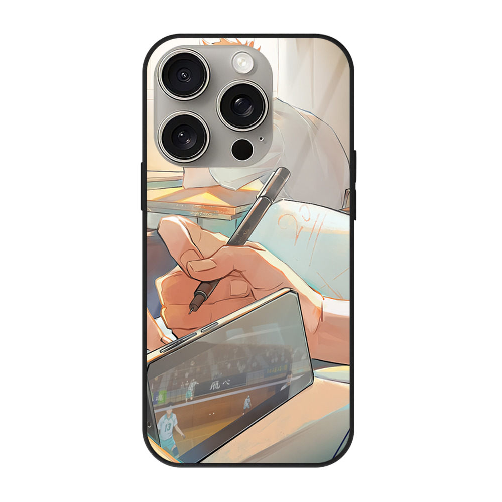 （画像用） ハイキュー!! Haikyu!! 【iPhone15Pro対応】スマホケース 耐衝撃＆黄変防止 背面ガラス
