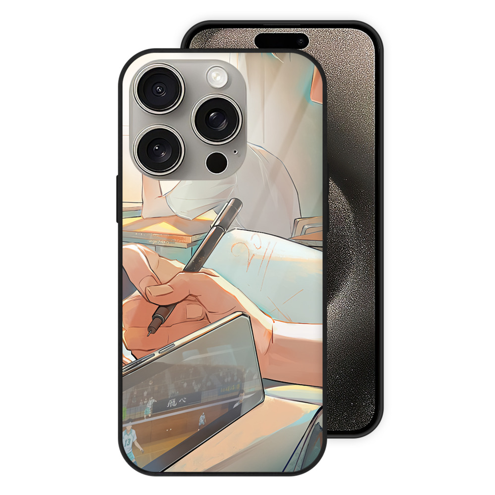 （画像用） ハイキュー!! Haikyu!! 【iPhone15Pro対応】スマホケース 耐衝撃＆黄変防止 背面ガラス