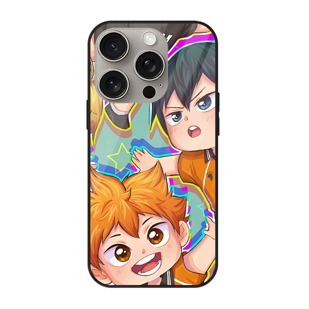 （画像用） ハイキュー!! Haikyu!! 【iPhone15Pro対応】スマホケース 耐衝撃＆黄変防止 背面ガラス