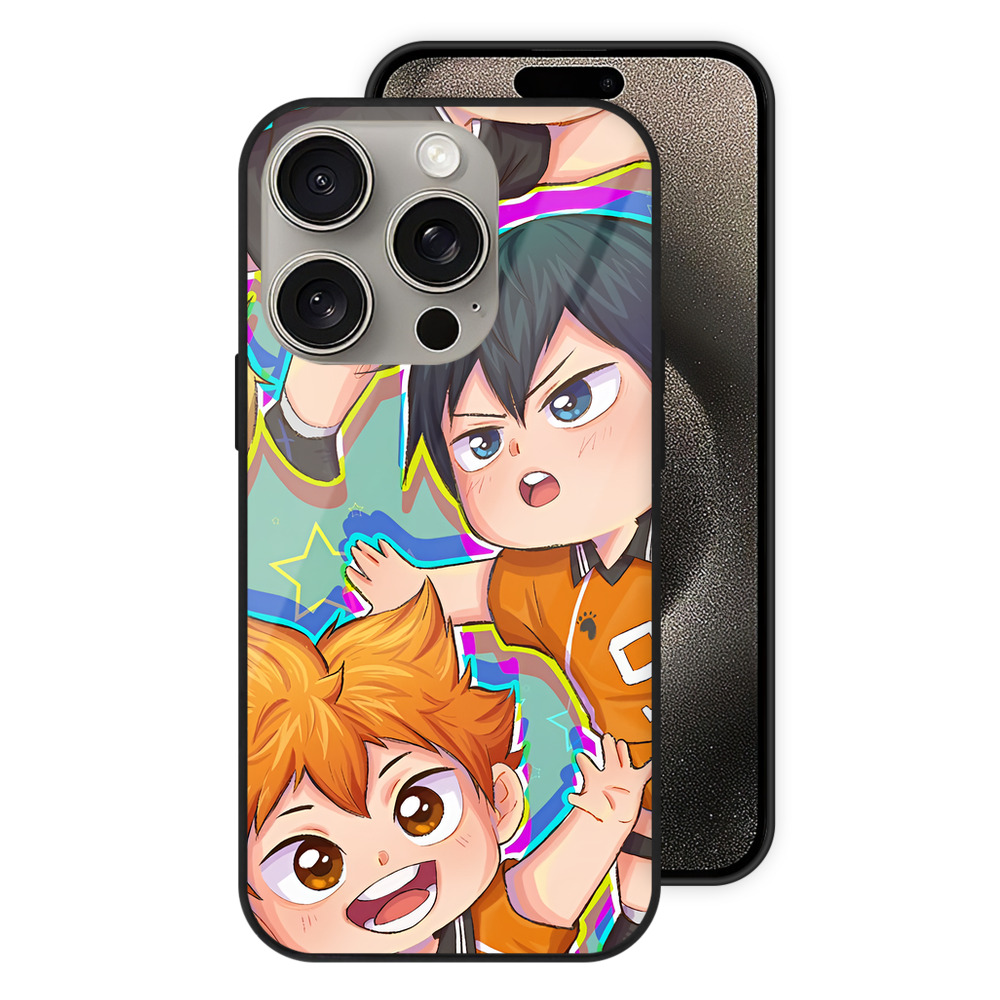 （画像用） ハイキュー!! Haikyu!! 【iPhone15Pro対応】スマホケース 耐衝撃＆黄変防止 背面ガラス