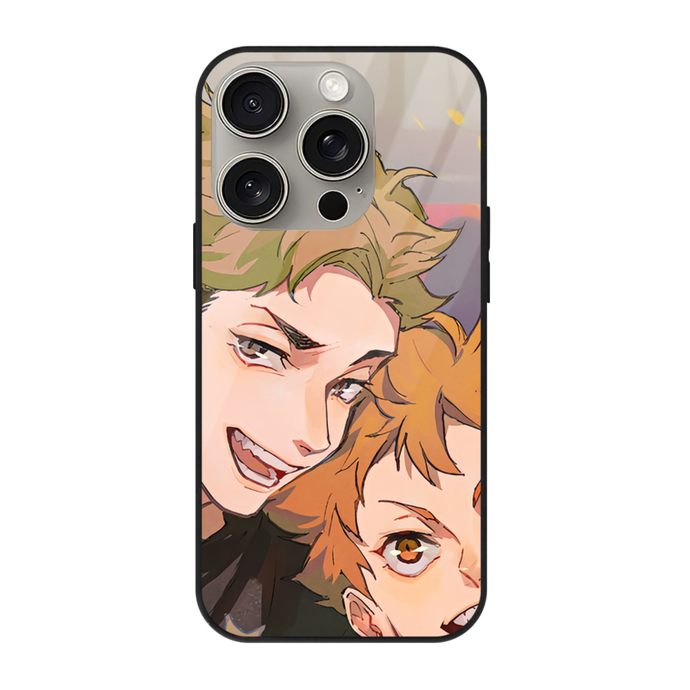 （画像用） ハイキュー!! Haikyu!! 【iPhone15Pro対応】スマホケース 耐衝撃＆黄変防止 背面ガラス