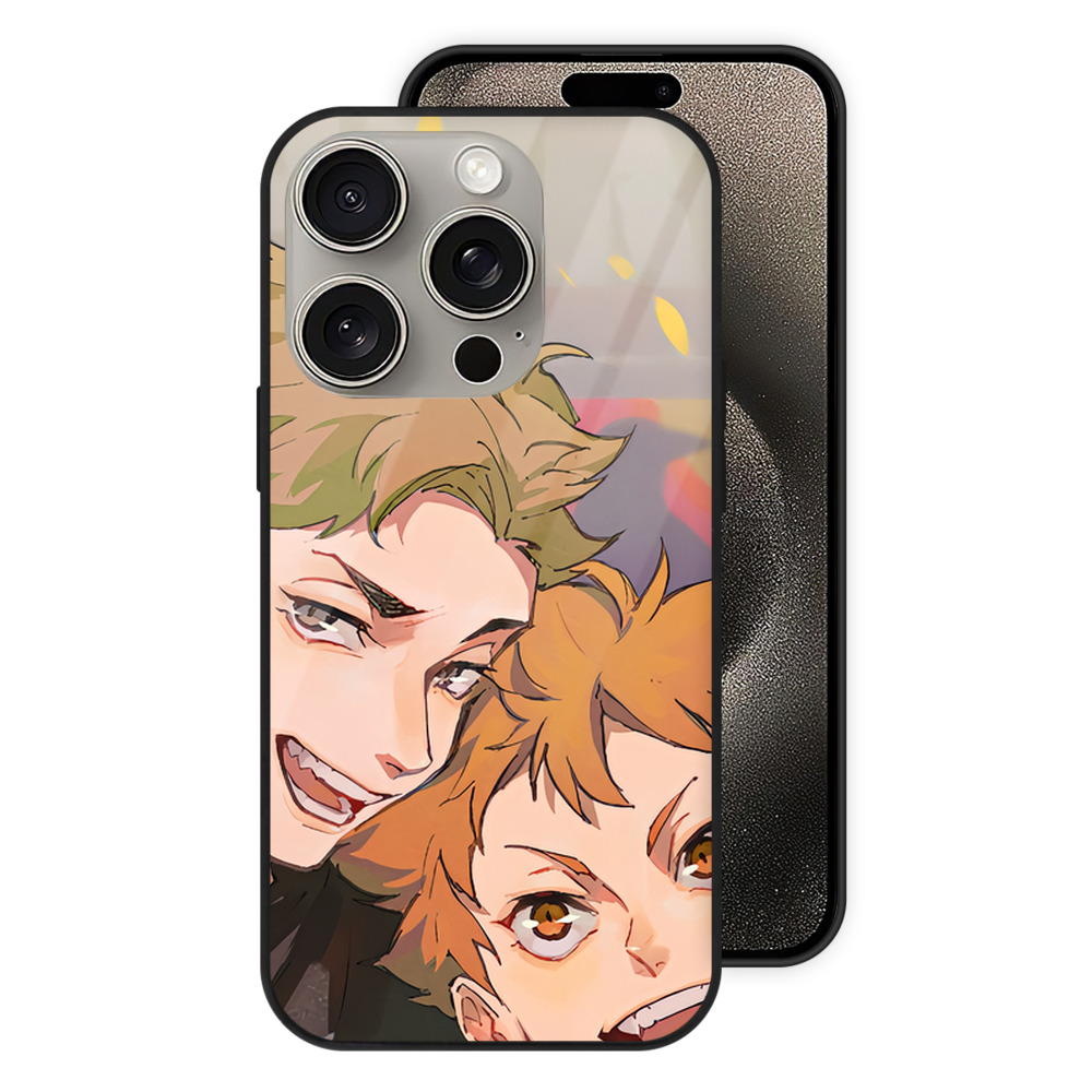 （画像用） ハイキュー!! Haikyu!! 【iPhone15Pro対応】スマホケース 耐衝撃＆黄変防止 背面ガラス