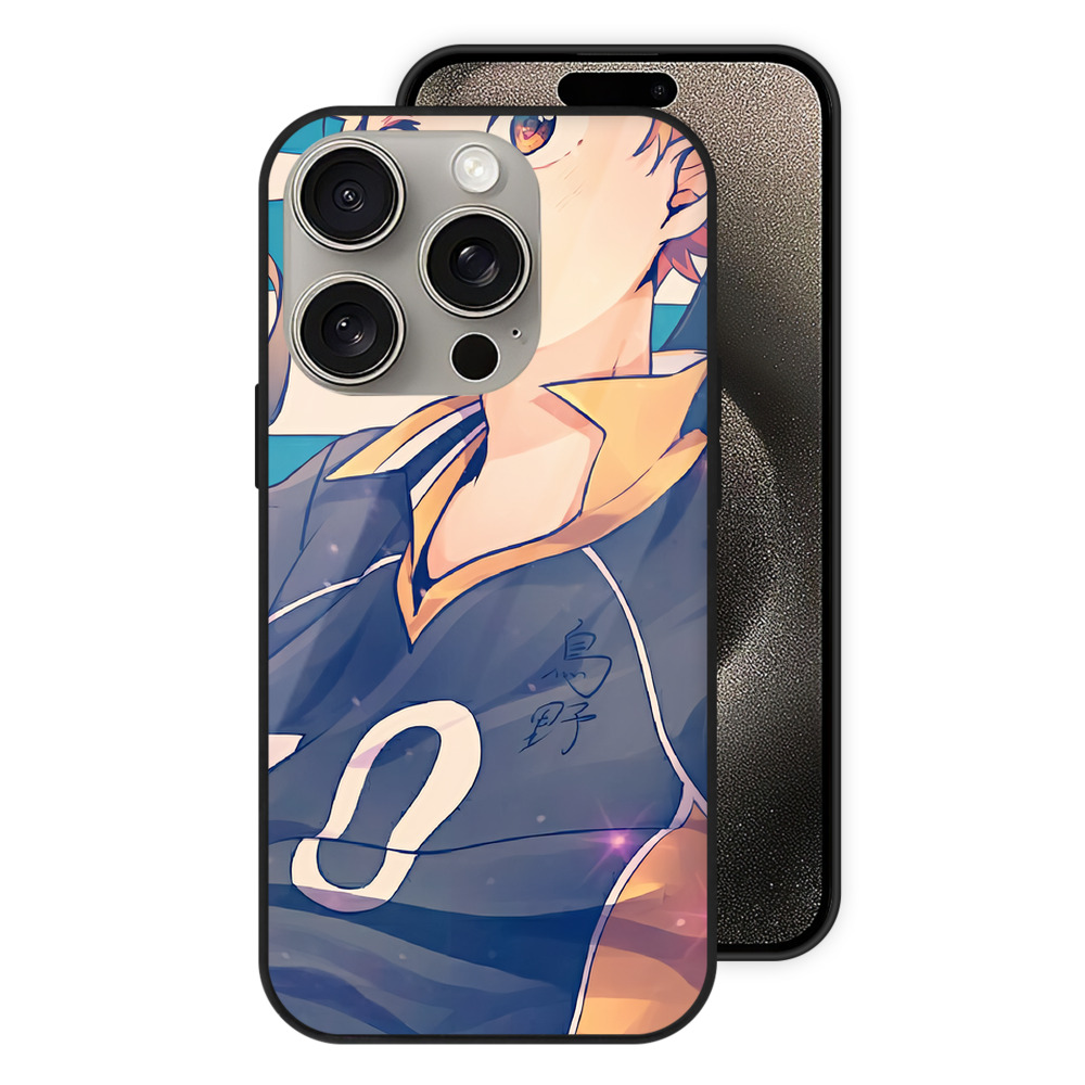 （画像用） ハイキュー!! Haikyu!! 【iPhone15Pro対応】スマホケース 耐衝撃＆黄変防止 背面ガラス