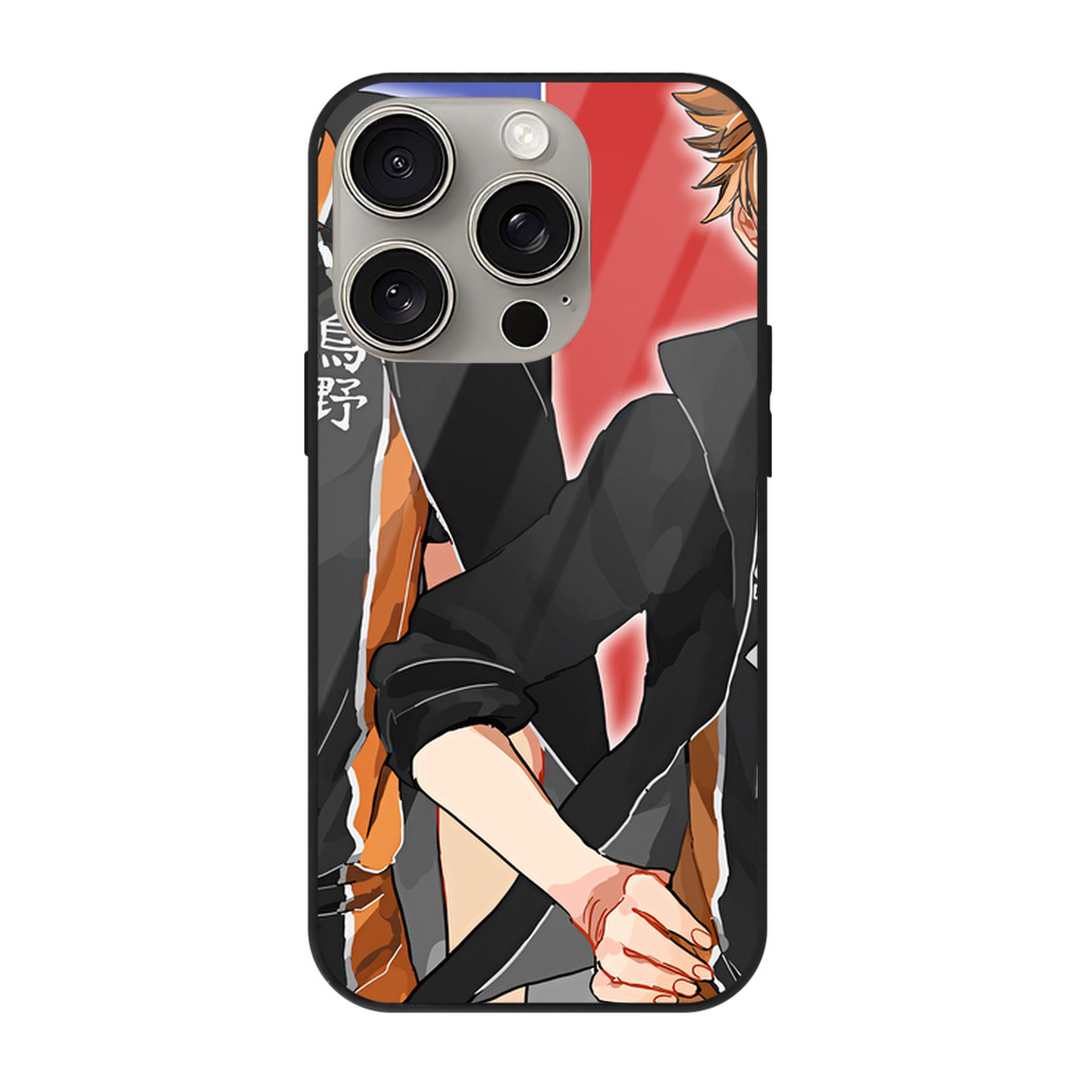 （画像用） ハイキュー!! Haikyu!! 【iPhone15Pro対応】スマホケース 耐衝撃＆黄変防止 背面ガラス