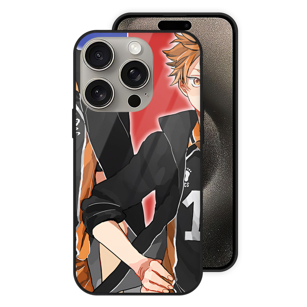 （画像用） ハイキュー!! Haikyu!! 【iPhone15Pro対応】スマホケース 耐衝撃＆黄変防止 背面ガラス