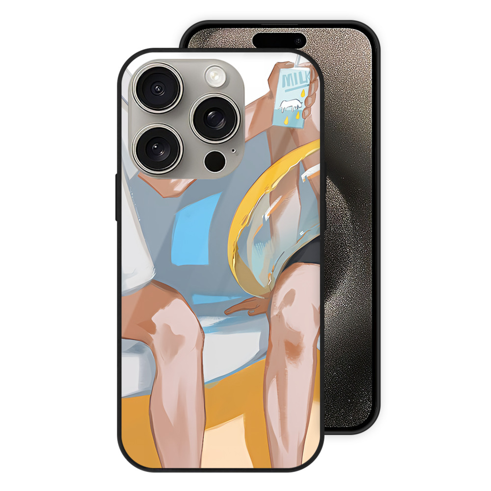 （画像用） ハイキュー!! Haikyu!! 【iPhone15Pro対応】スマホケース 耐衝撃＆黄変防止 背面ガラス