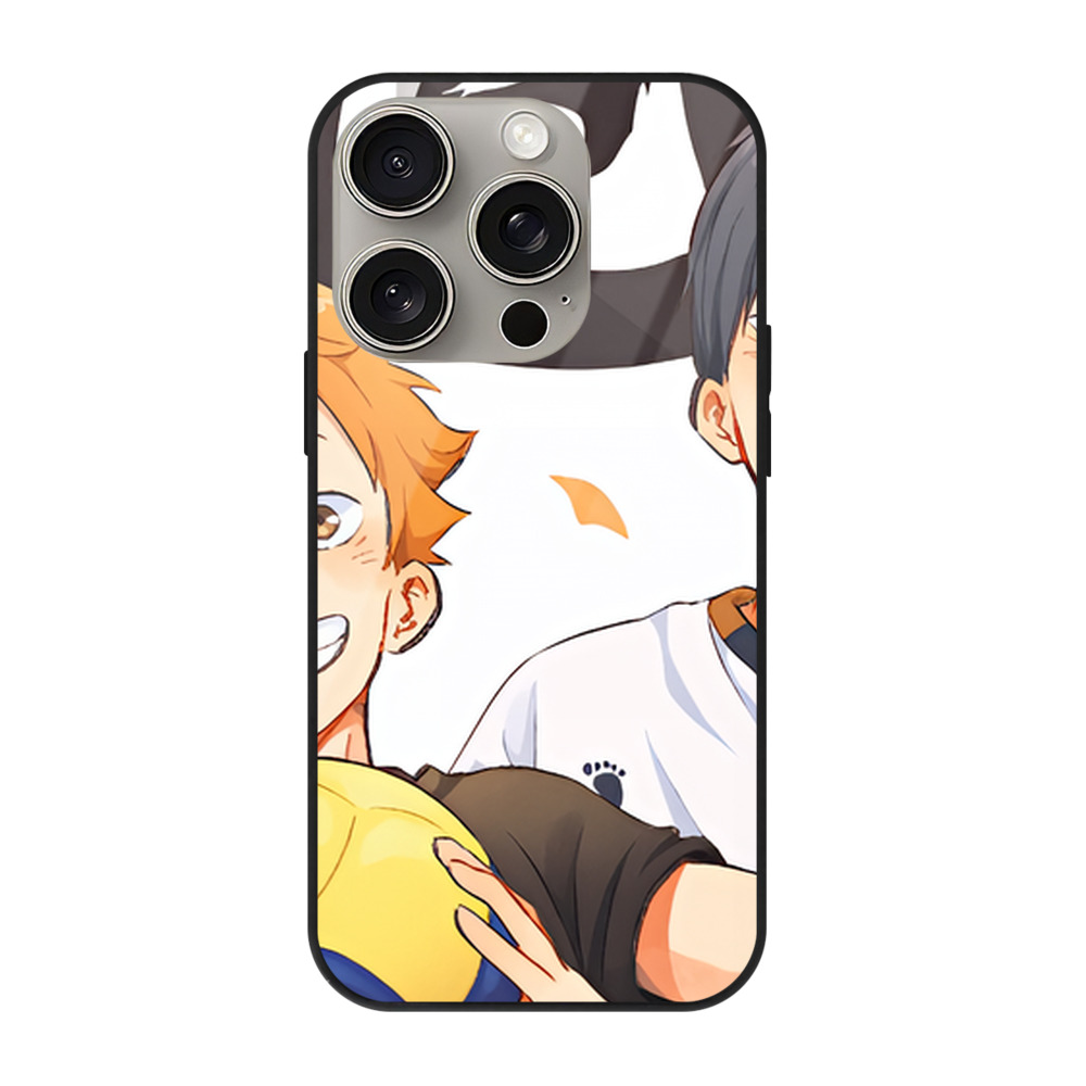 （画像用） ハイキュー!! Haikyu!! 【iPhone15Pro対応】スマホケース 耐衝撃＆黄変防止 背面ガラス
