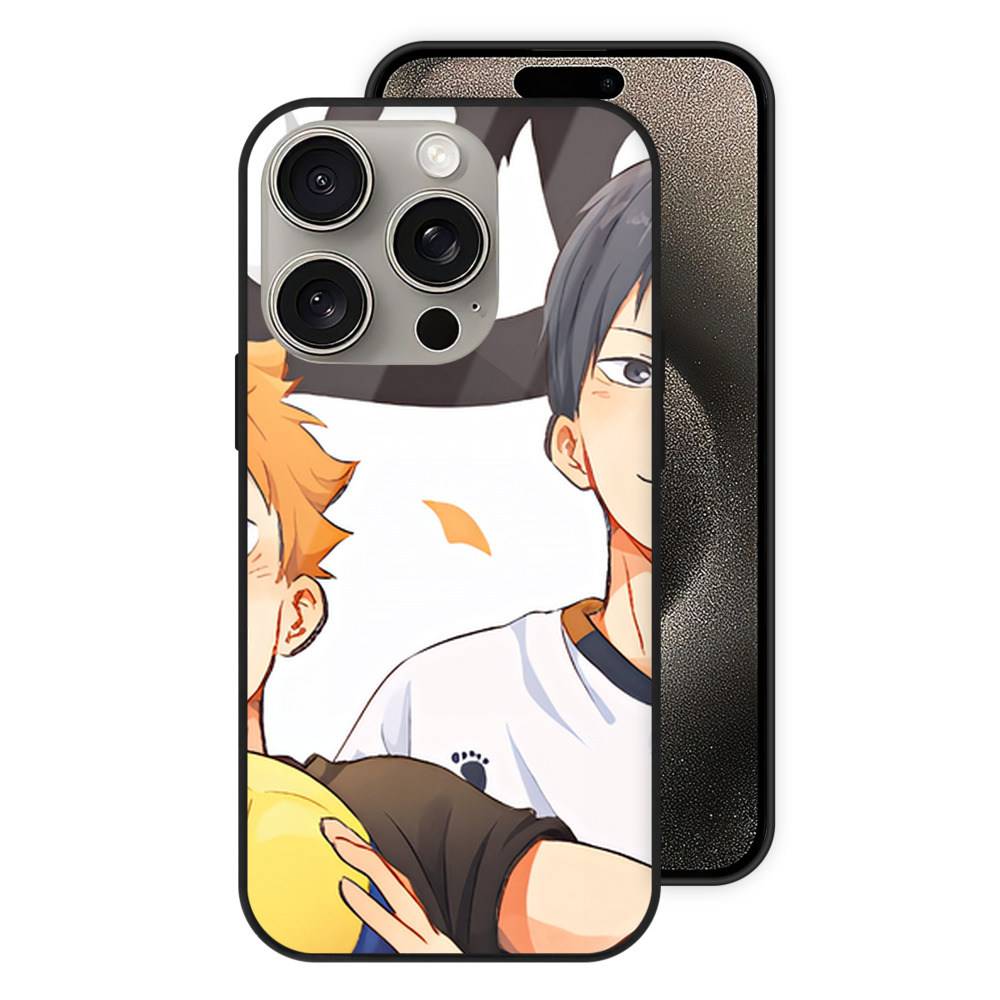 （画像用） ハイキュー!! Haikyu!! 【iPhone15Pro対応】スマホケース 耐衝撃＆黄変防止 背面ガラス