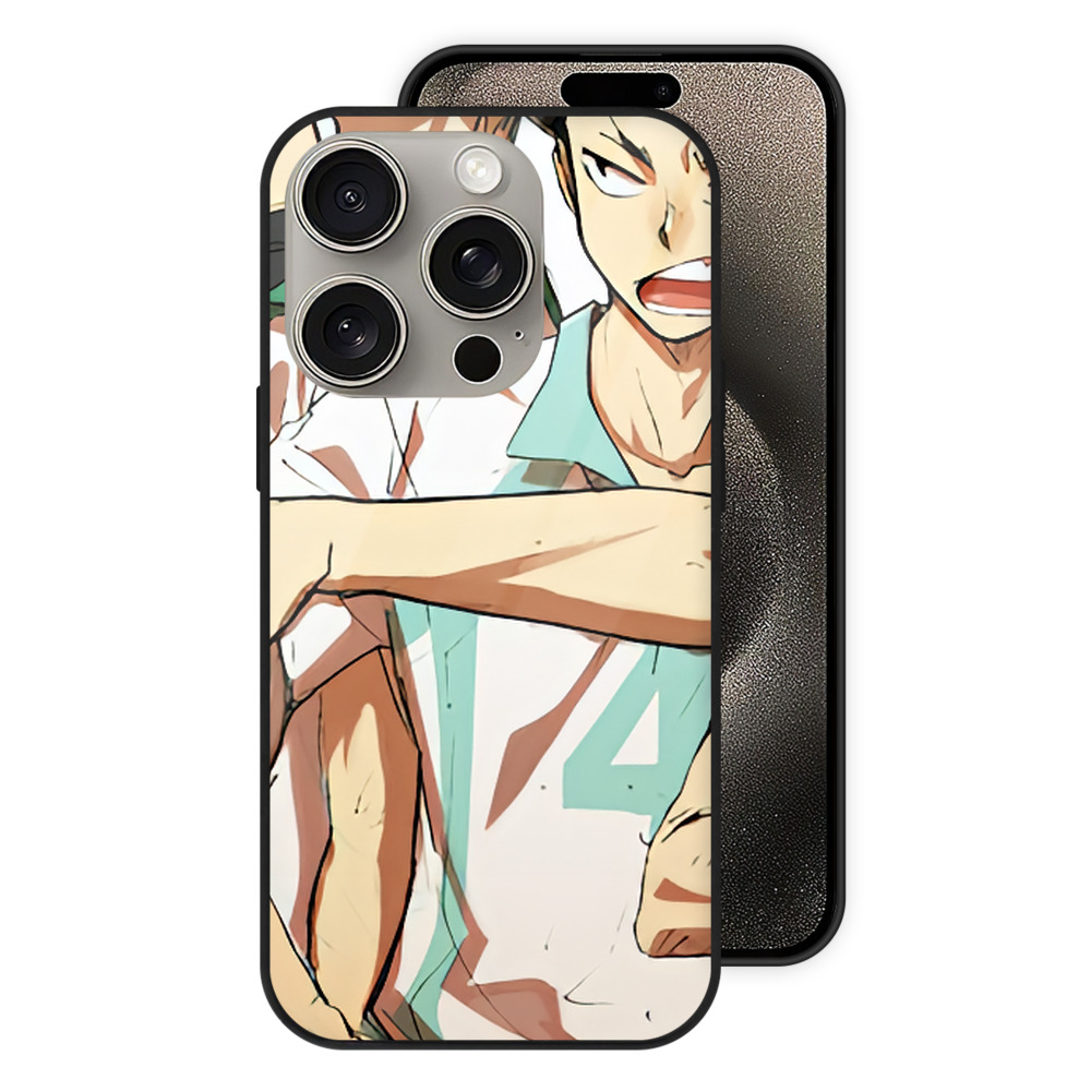 （画像用） ハイキュー!! Haikyu!! 【iPhone15Pro対応】スマホケース 耐衝撃＆黄変防止 背面ガラス