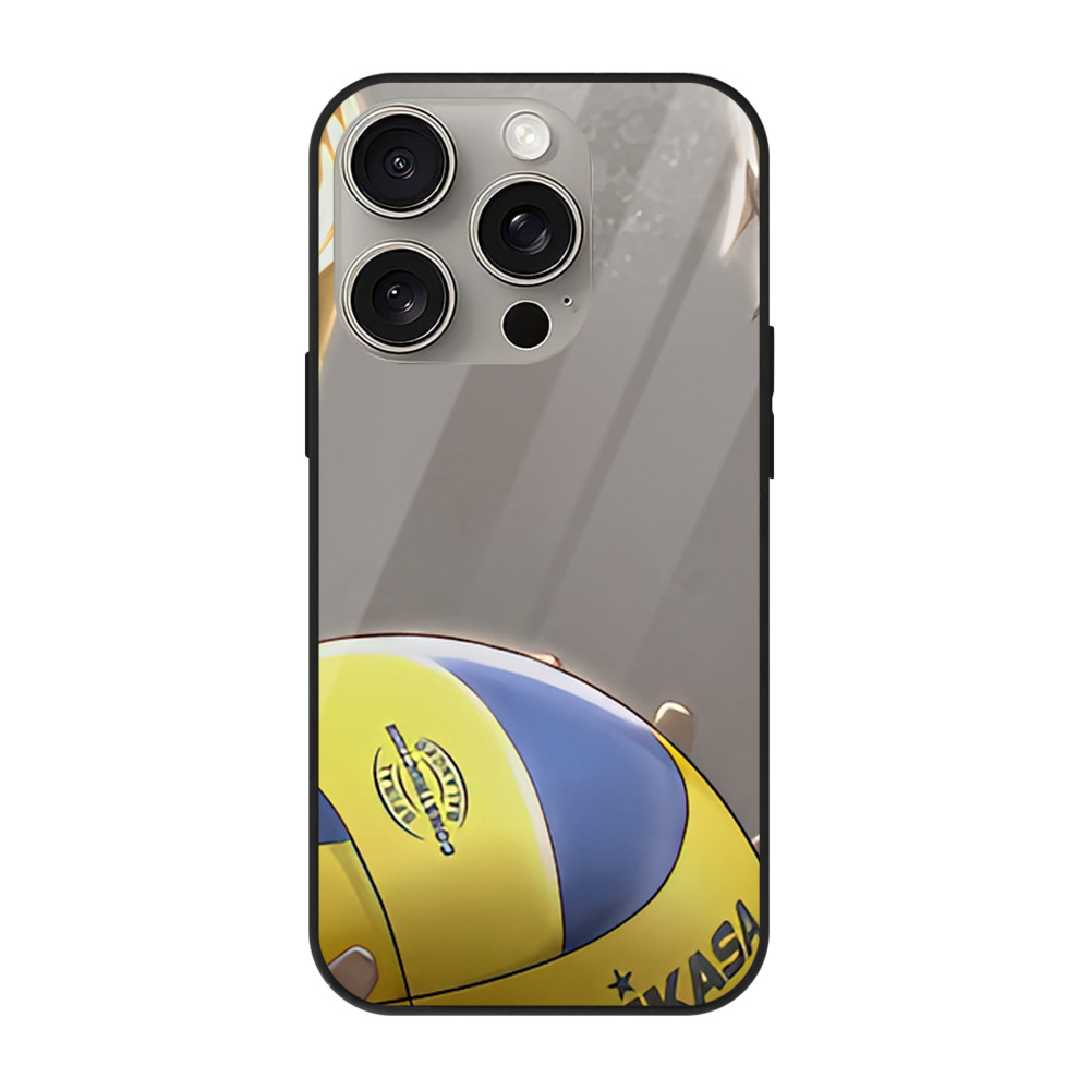 （画像用） ハイキュー!! Haikyu!! 【iPhone15Pro対応】スマホケース 耐衝撃＆黄変防止 背面ガラス