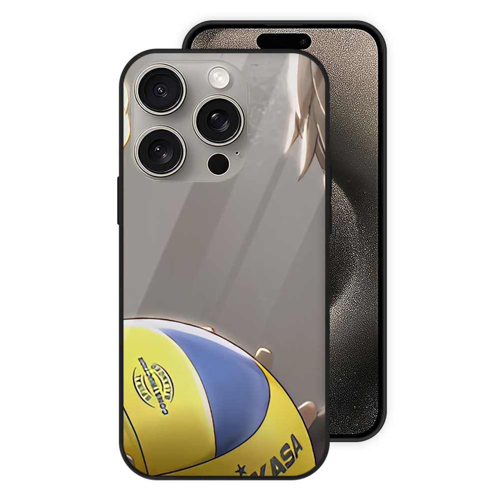 （画像用） ハイキュー!! Haikyu!! 【iPhone15Pro対応】スマホケース 耐衝撃＆黄変防止 背面ガラス