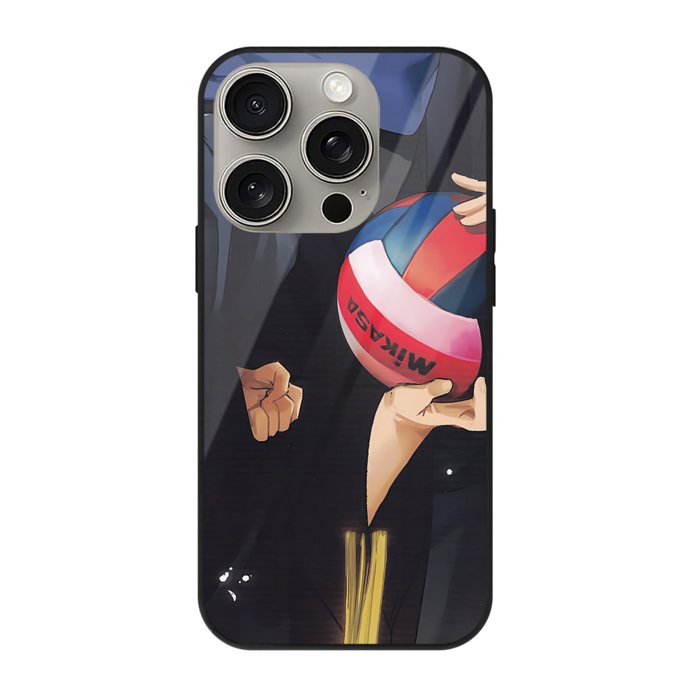 （画像用） ハイキュー!! Haikyu!! 【iPhone15Pro対応】スマホケース 耐衝撃＆黄変防止 背面ガラス