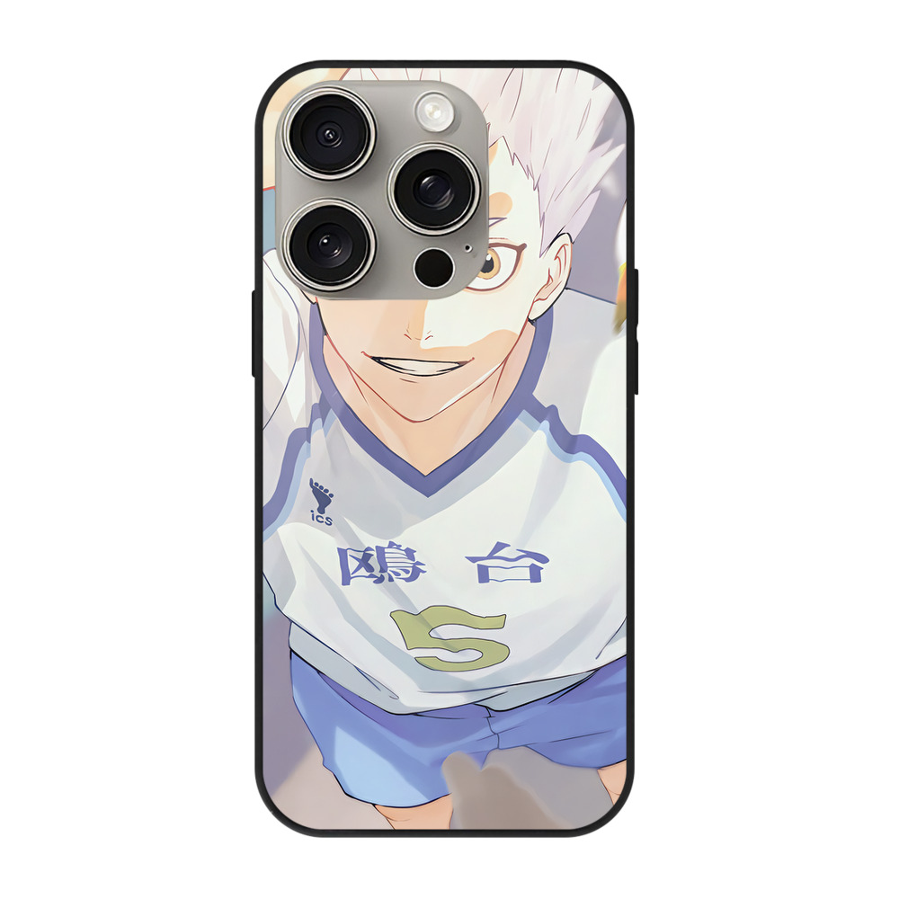 （画像用） ハイキュー!! Haikyu!! 【iPhone15Pro対応】スマホケース 耐衝撃＆黄変防止 背面ガラス