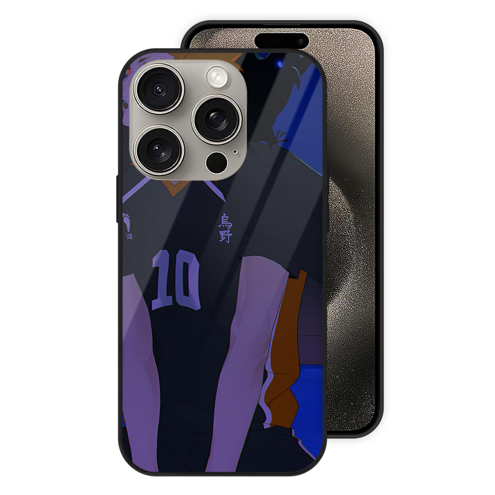 （画像用） ハイキュー!! Haikyu!! 【iPhone15Pro対応】スマホケース 耐衝撃＆黄変防止 背面ガラス