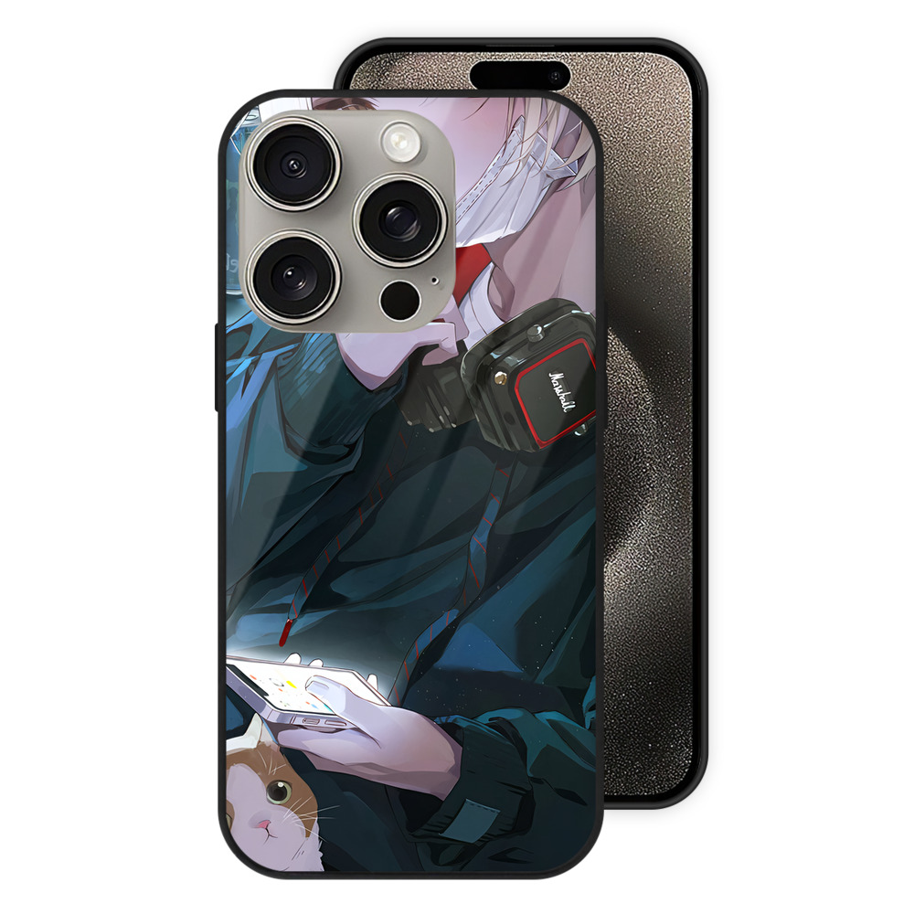 （画像用） ハイキュー!! Haikyu!! 【iPhone15Pro対応】スマホケース 耐衝撃＆黄変防止 背面ガラス