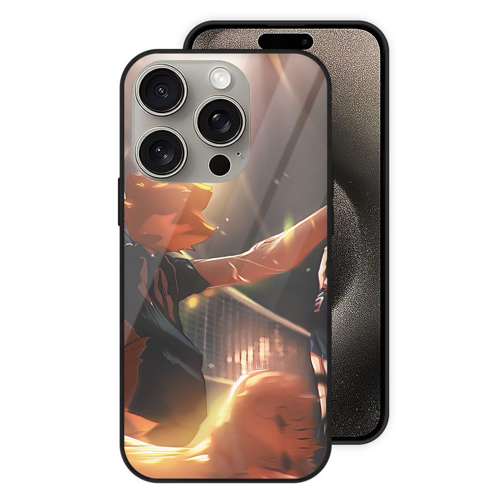 （画像用） ハイキュー!! Haikyu!! 【iPhone15Pro対応】スマホケース 耐衝撃＆黄変防止 背面ガラス