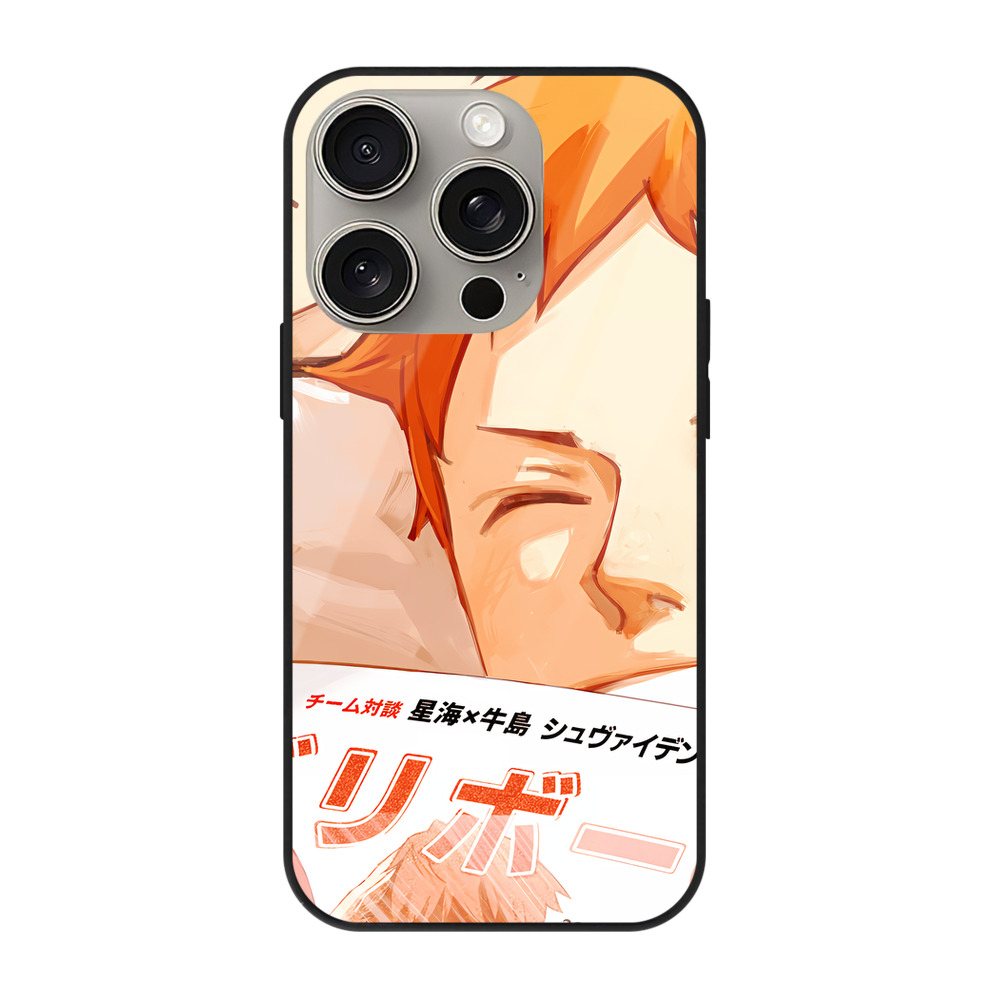 （画像用） ハイキュー!! Haikyu!! 【iPhone15Pro対応】スマホケース 耐衝撃＆黄変防止 背面ガラス