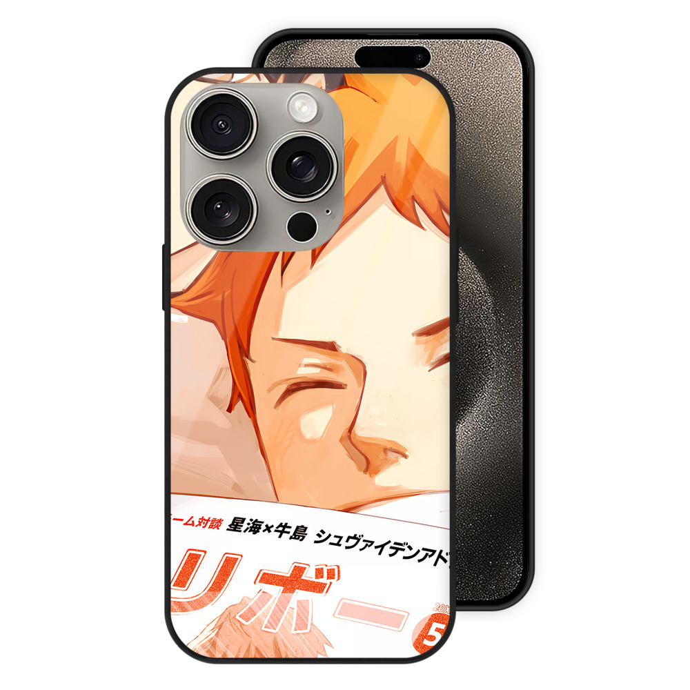 （画像用） ハイキュー!! Haikyu!! 【iPhone15Pro対応】スマホケース 耐衝撃＆黄変防止 背面ガラス