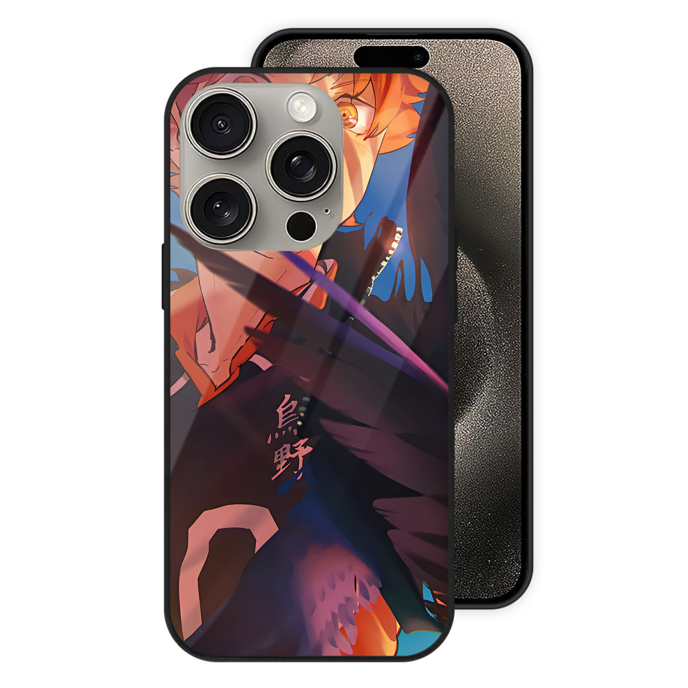 （画像用） ハイキュー!! Haikyu!! 【iPhone15Pro対応】スマホケース 耐衝撃＆黄変防止 背面ガラス